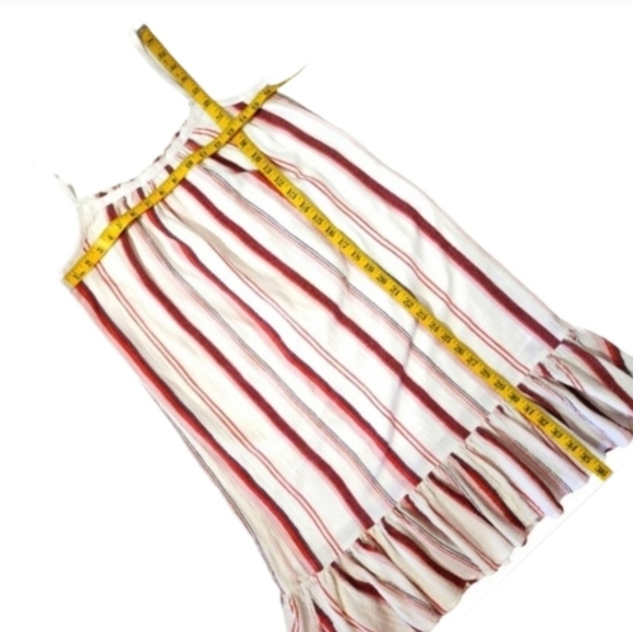 MADEWELL Ruffle Hem Striped Sundress -  Size XS - Picture 11 of 15